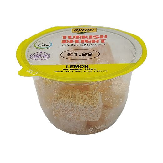 Aytac Turkish Delight Lemon (Cup) , 150GR - Aytac Foods Wholesale