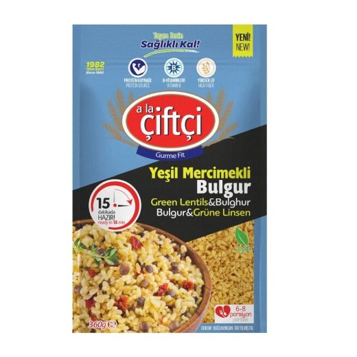 Ciftci Bulgur With Green Lentil , 360GR - Aytac Foods Wholesale