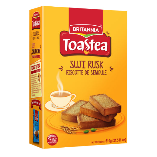 Britannia Suji (Wheat) Rusks , 610GR - Aytac Foods Wholesale