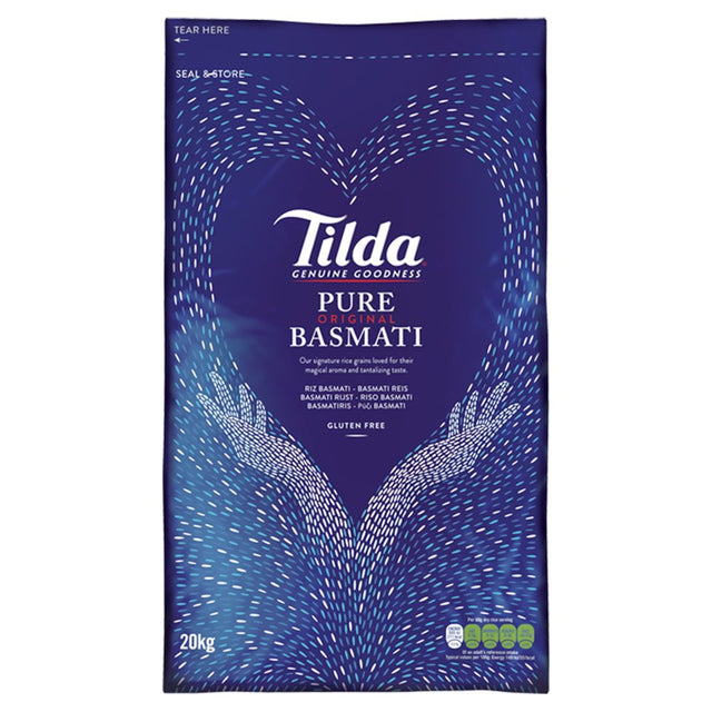 Tilda Pure Basmati Rice W/Saffron (1x20KG) - Aytac Foods Wholesale
