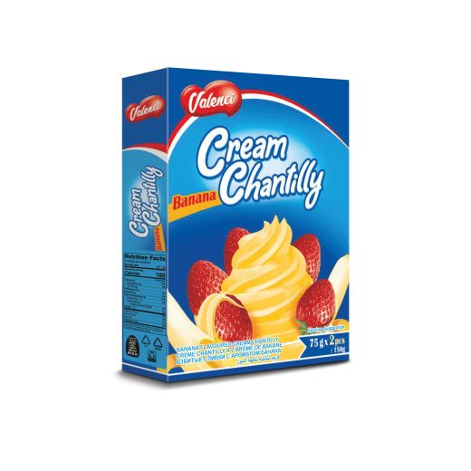 Valenci Banana Cream Chantilly (12x150GR)