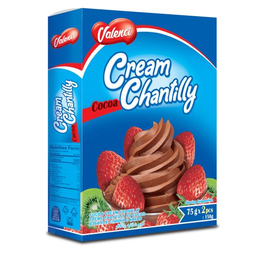 Valenci Cocoa Cream Chantilly (12x150GR)