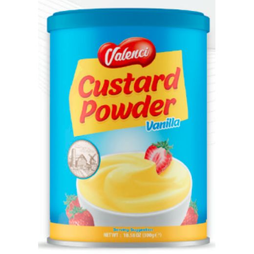 Valenci Custard Powder (Tin) (12x300GR)