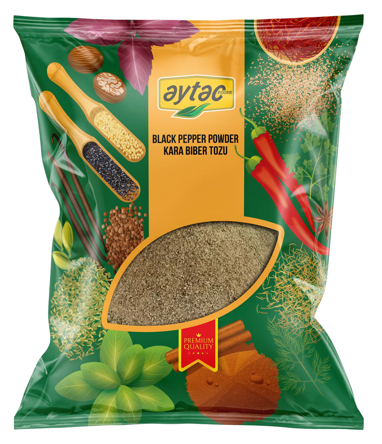 AYTAC SPICE BLACK PEPPER POWDER 5*1KG