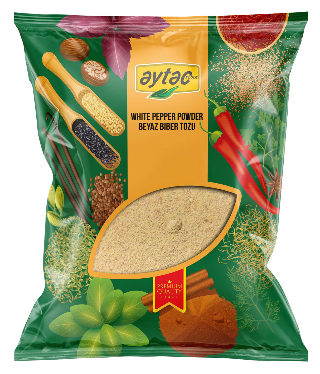 AYTAC SPICE WHITE PEPPER POWDER 5*1KG