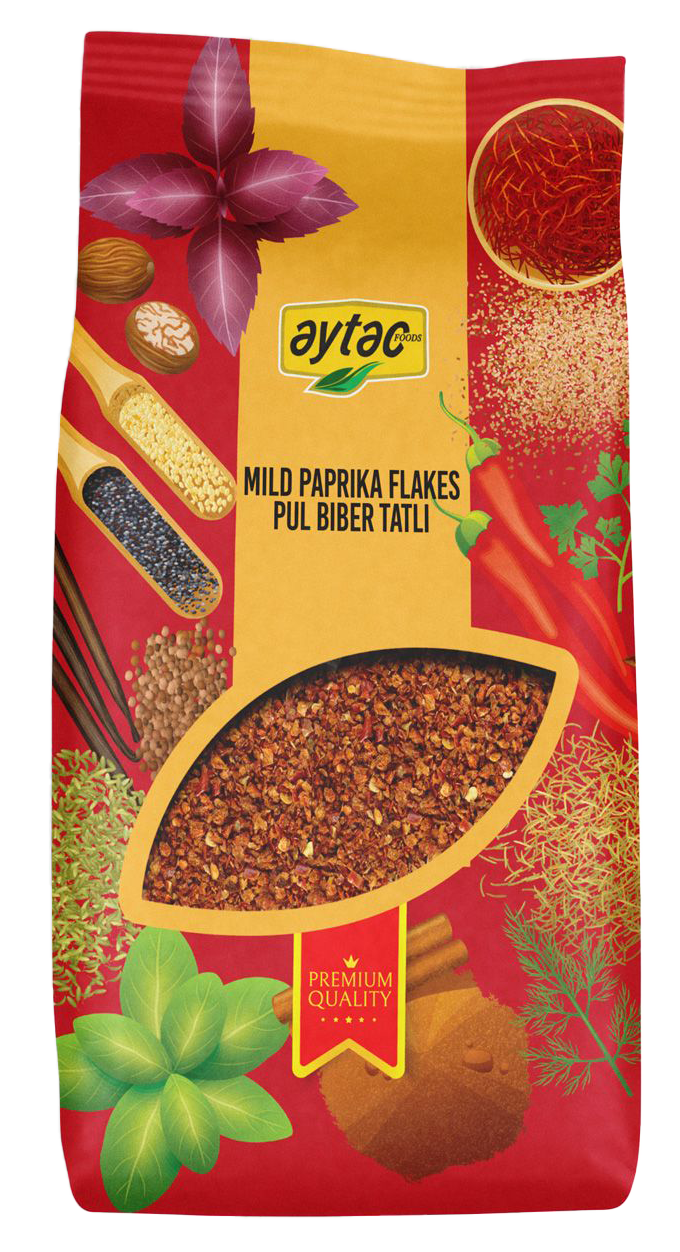 AYTAC SPICE RED PEPPER (PAPRIKA) FLAKES MILD 8*500GR