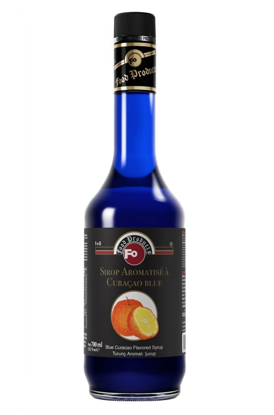 Fo Blue Cracao Flavoured Syrup 70cl - Pack of 6