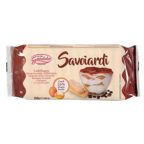 Gandola Savoiardi Ladyfinger Biscuits 200g wholesale box