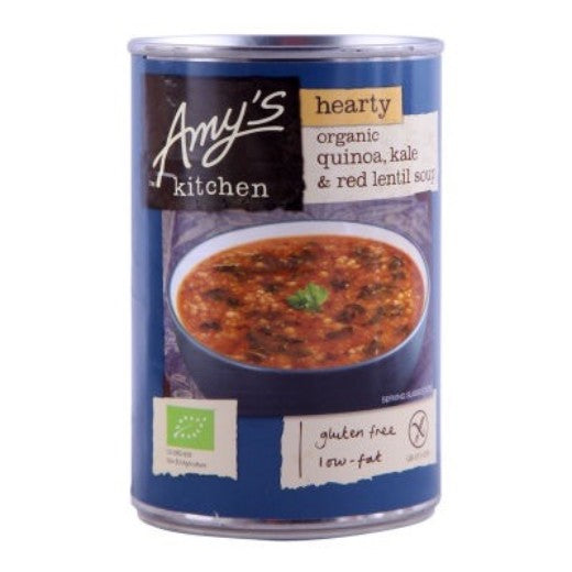 Amy’s Organic Quinoa, Kale & Red Lentil Soup 400g (Pack of 6)