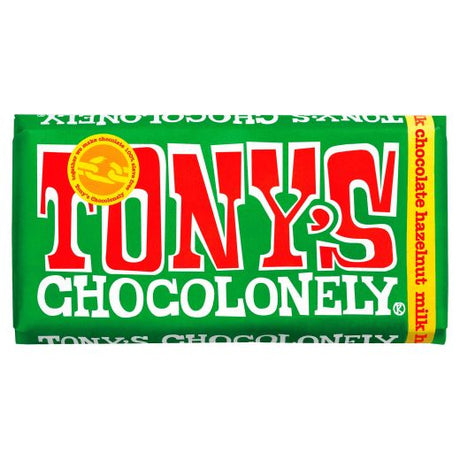 Tony'S - Milk Choc, Hazelnut (15X180G)(20338) (180GR) x 15 - Aytac Foods Wholesale