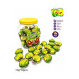 Jellyman Banana gummy sweets in a 50-piece jar