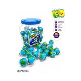 Jellyman Earth gummy sweets in a 50-piece jar