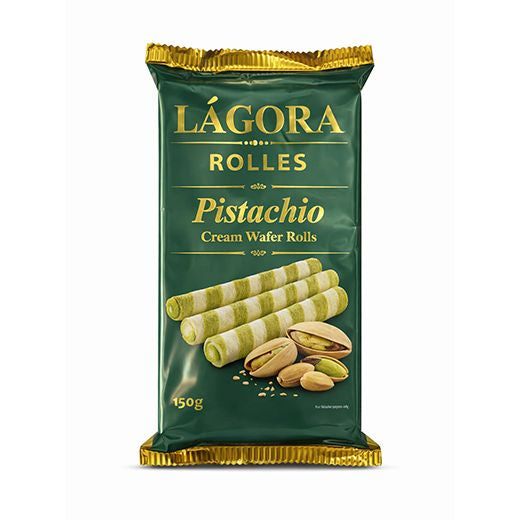 Lagora Rolles Pistachio Wafer Rolls (150g) product image