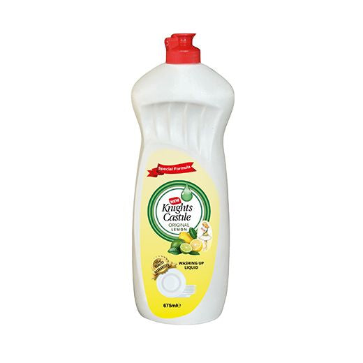 Knights Castle Washing Up Liquid Lemon (6X675ML)