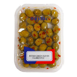 Aytac Pitted Green Olives Calabrian Style  Tray (120GR) x 30 - Aytac Foods Wholesale