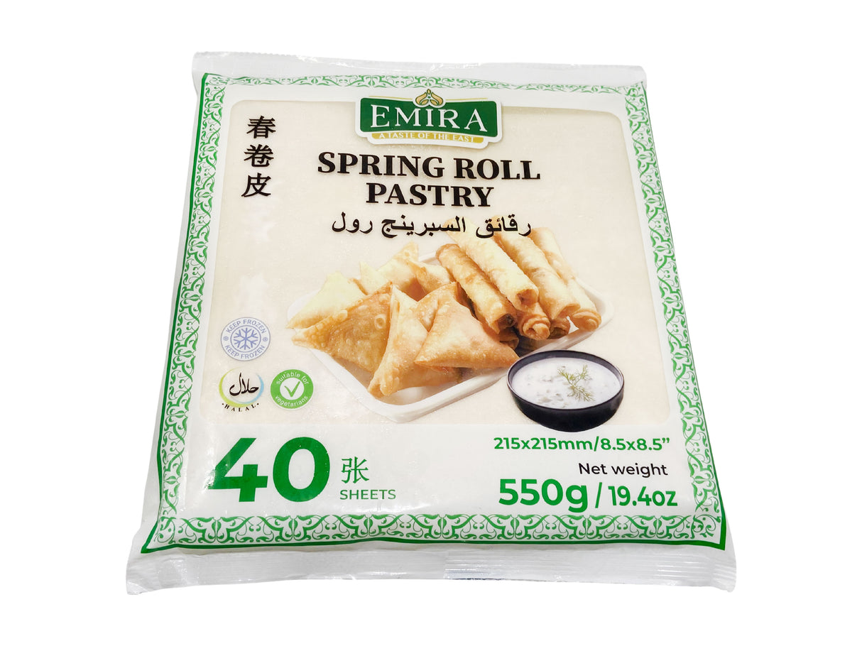 EMIRA Spring Roll Pastry 8.5 40pcs Green – 20 x 550g