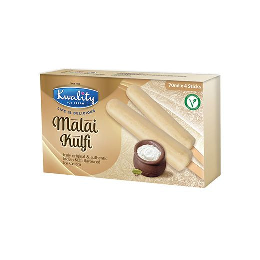 Kwality Malai Kulfi Stick Multipack (6X4x70ml) - Aytac Foods Wholesale