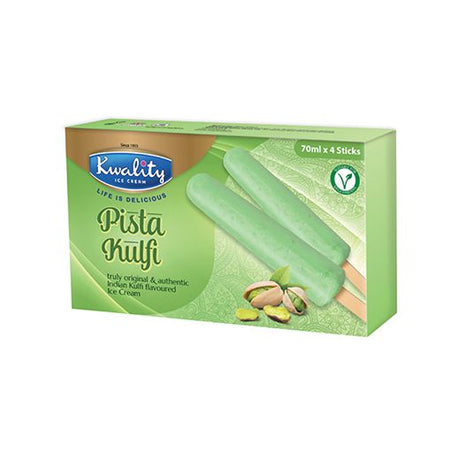 Kwality Pista Kulfi Stick Multipack (6x4X70ML) - Aytac Foods Wholesale