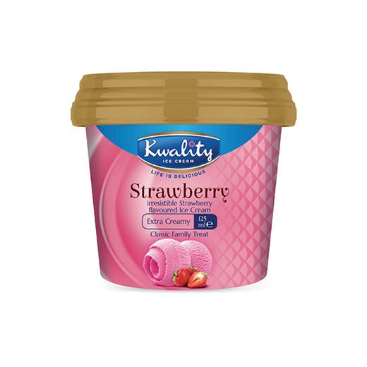 Kwality Strawberry 125Ml Tub (12x125ML)