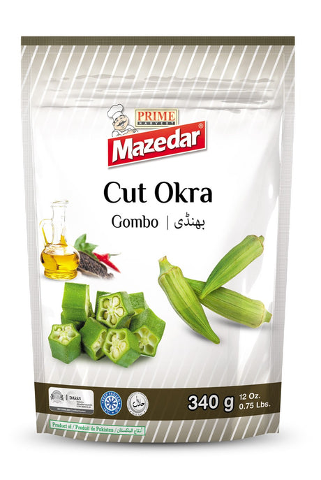 Mazedar Okra-Cut (24x340GR) - Aytac Foods Wholesale