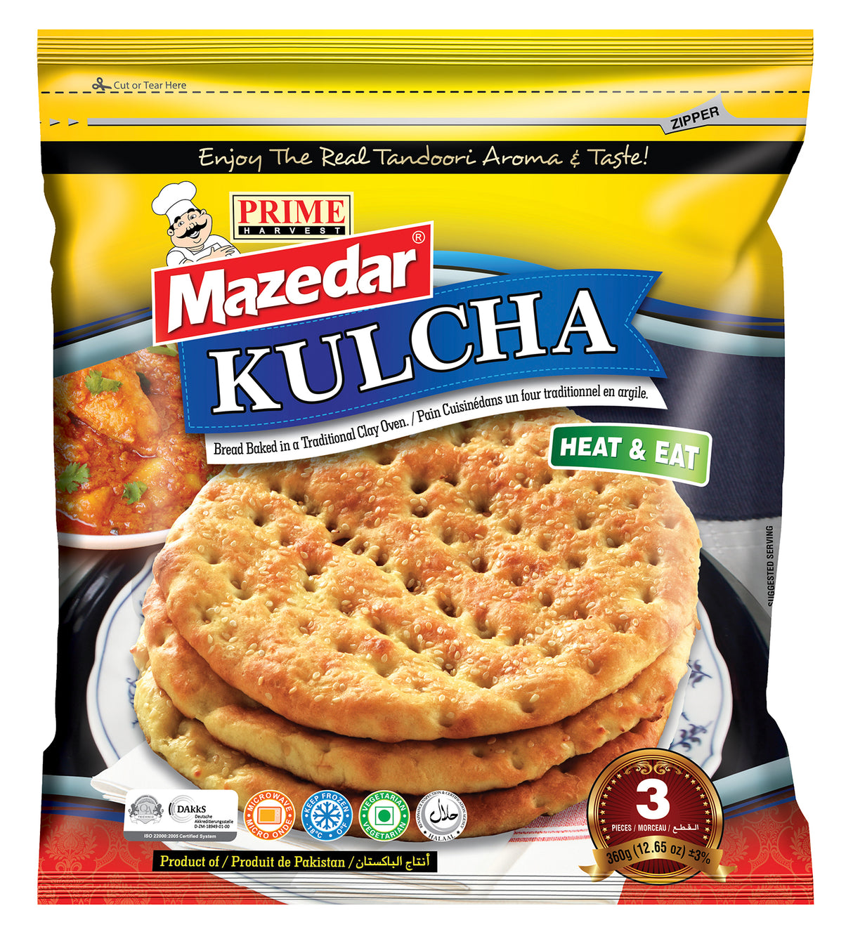 Mazedar Kulcha (3 Pcs) (20x360GR) - Aytac Foods Wholesale