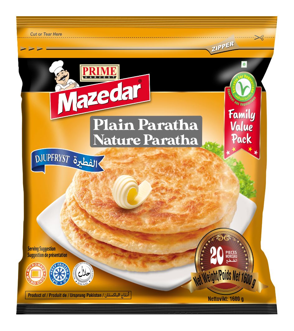 Mazedar Family Plain Paratha 20PCSx10 - Aytac Foods Wholesale