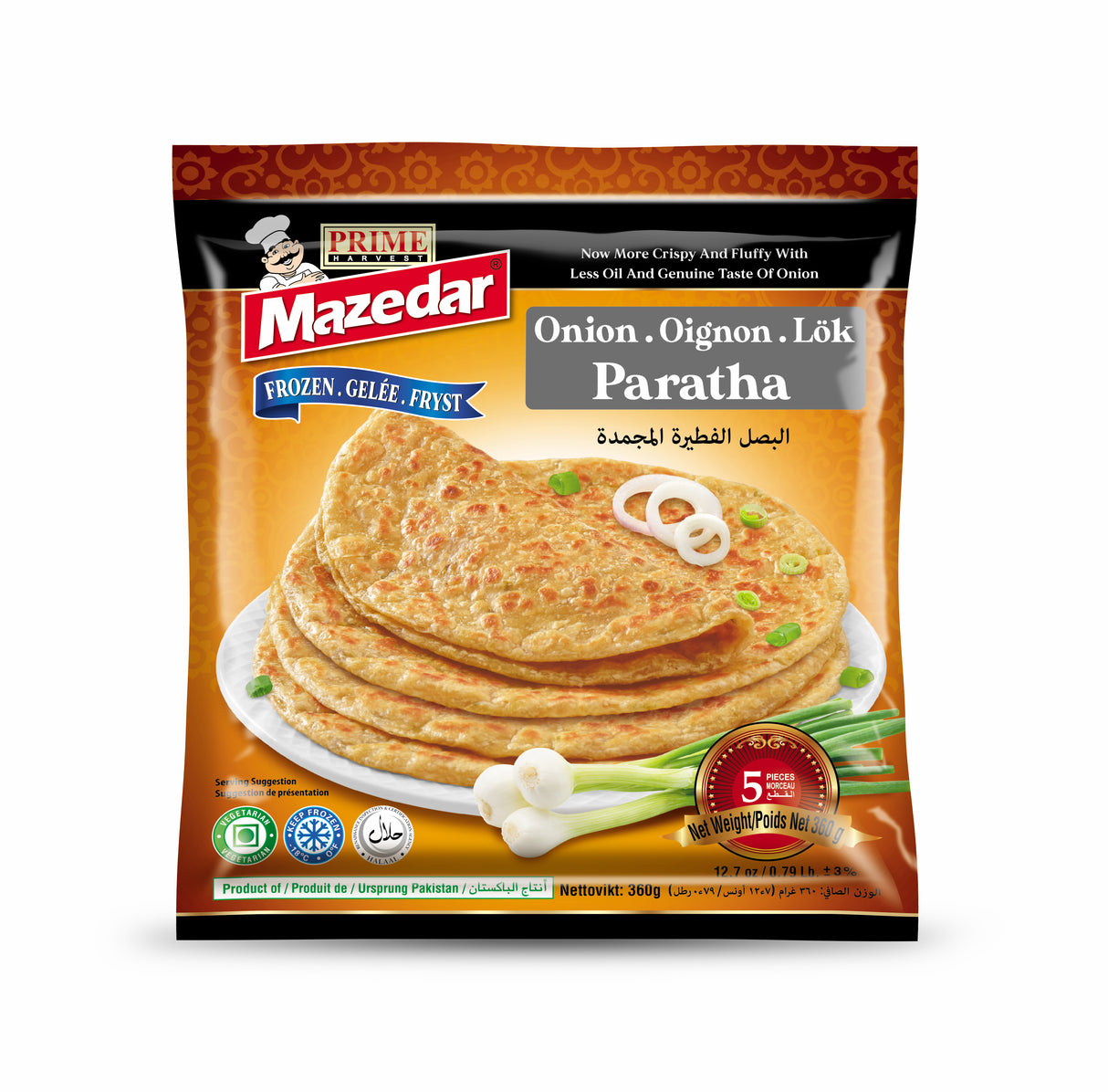 Mazedar Onion Paratha (5Pcs) (24x5PCS) - Aytac Foods Wholesale