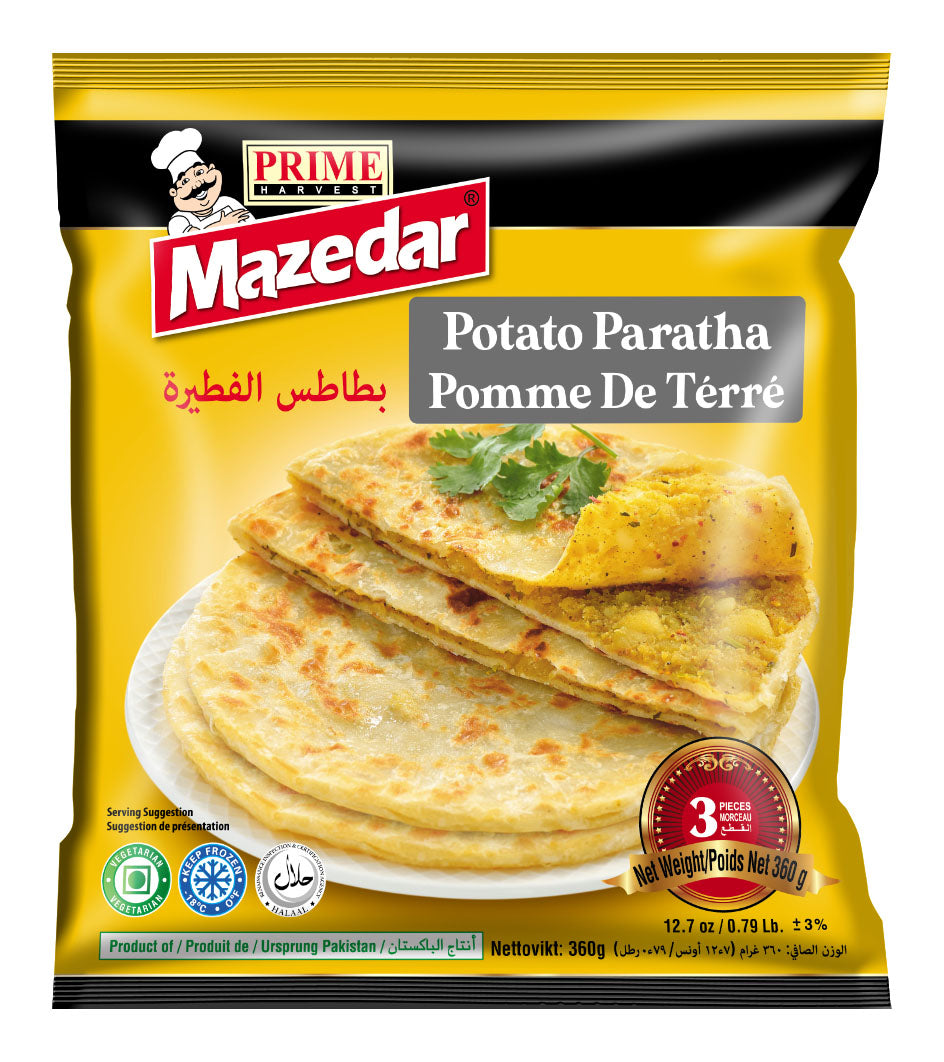 Mazedar Potato Paratha 3PCSx24 - Aytac Foods Wholesale