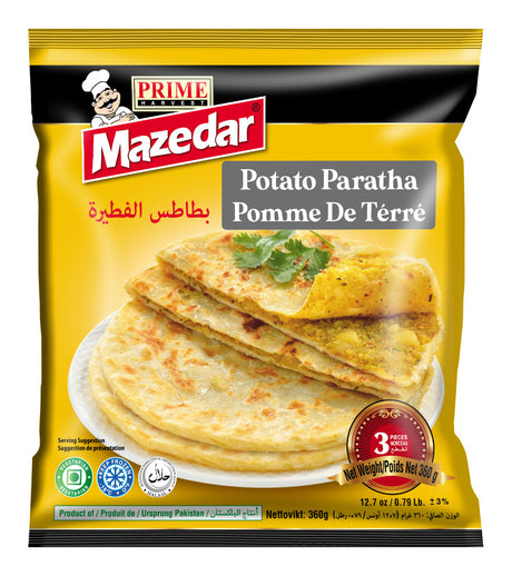 Mazedar Potato Paratha 3PCSx24 - Aytac Foods Wholesale