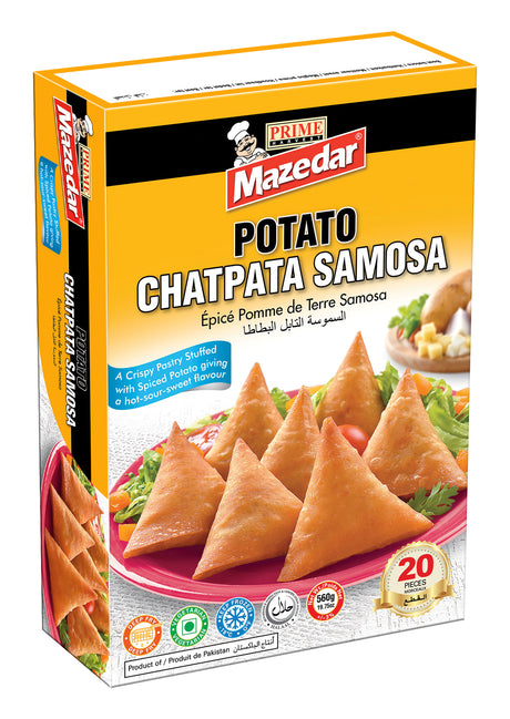 Mazedar Chatpata Potato Samosa (20Pcs) (20X540GR) - Aytac Foods Wholesale