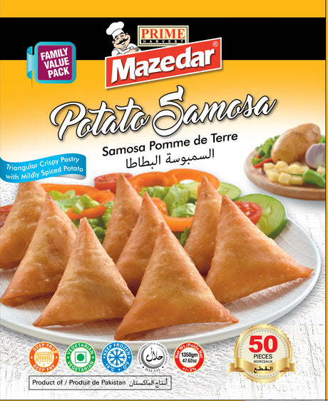 Mazedar Potato Samosa (50Pcs) (6X1350GR) - Aytac Foods Wholesale