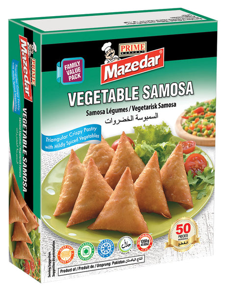 Mazedar Vegetable Samosa (50Pcs) (6x1350GR) - Aytac Foods Wholesale