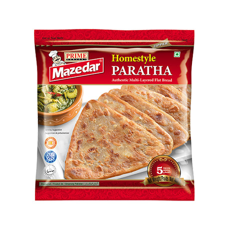 Mazedar Homestyle Paratha (Semi Cooked) (5Pcs) (24x33GR) - Aytac Foods Wholesale