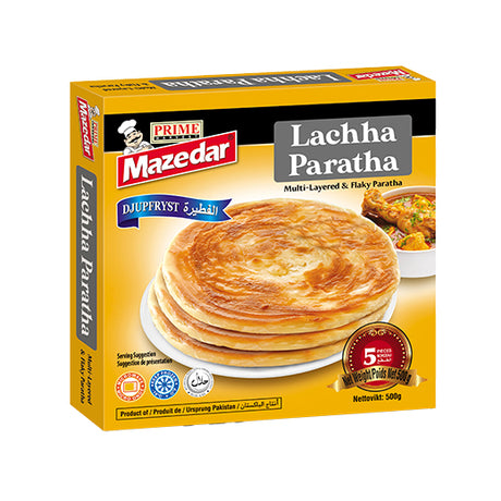Mazedar Lachha Paratha (100G) 5Pcs (24x5X100GR) - Aytac Foods Wholesale