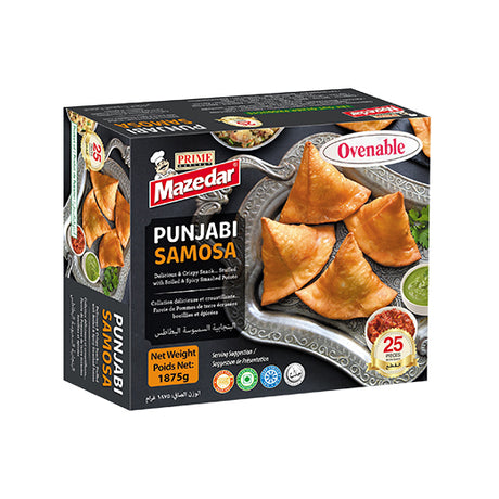 Mazedar Punjabi Samosa Ovenable 25Pcs (6x25X75GR) - Aytac Foods Wholesale