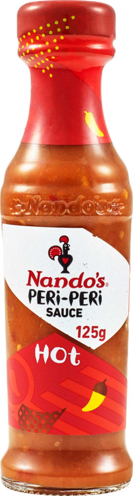 NandosxX Hot Peri-Peri Sauce (6x125GR) - Aytac Foods Wholesale