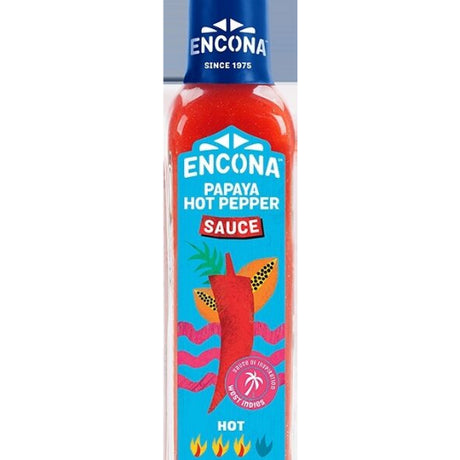 Encona Wi Papaya Hot Pepper Sauce (6x142ML)