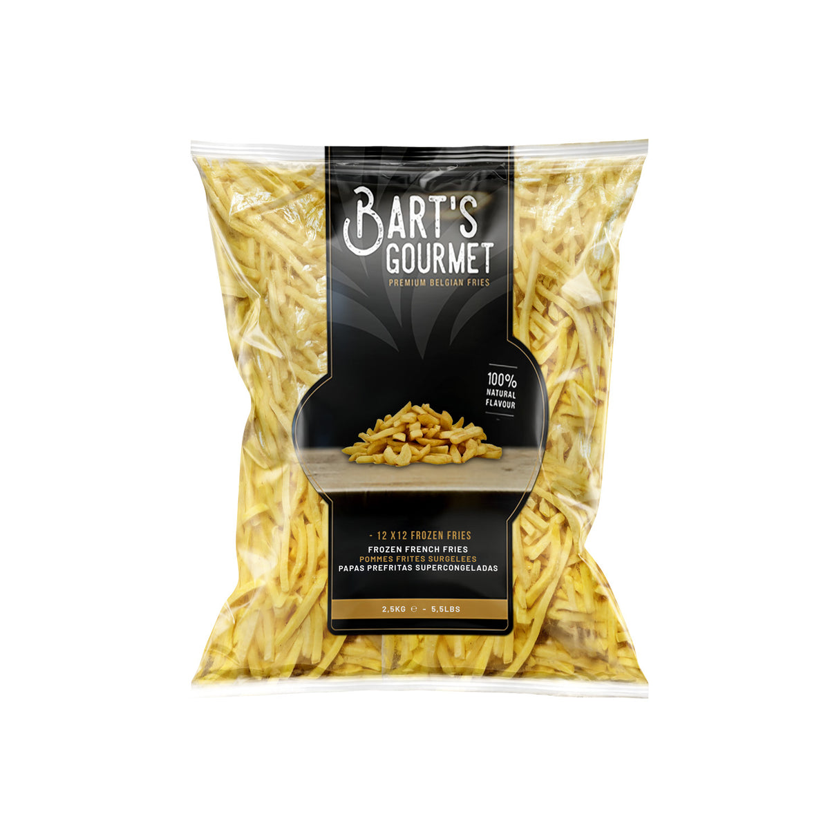 BARTS GOURMET FROZEN FRIES (12X12) 4X2.5KG