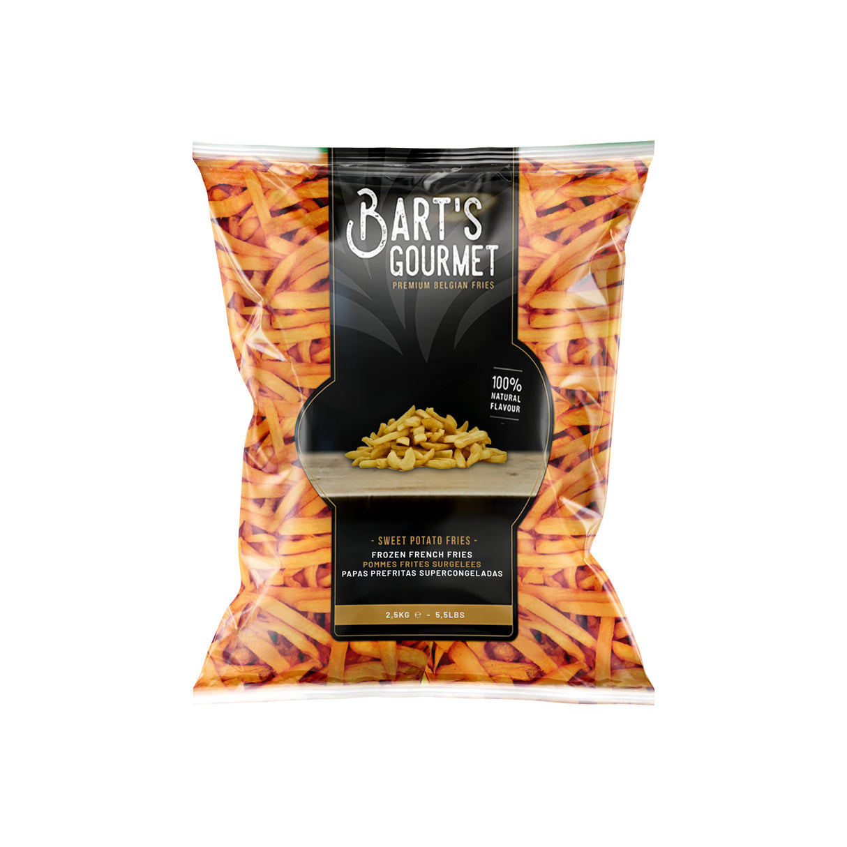 BARTS GOURMET SWEET POTATO FRIES (10x10) 4X2.5KG