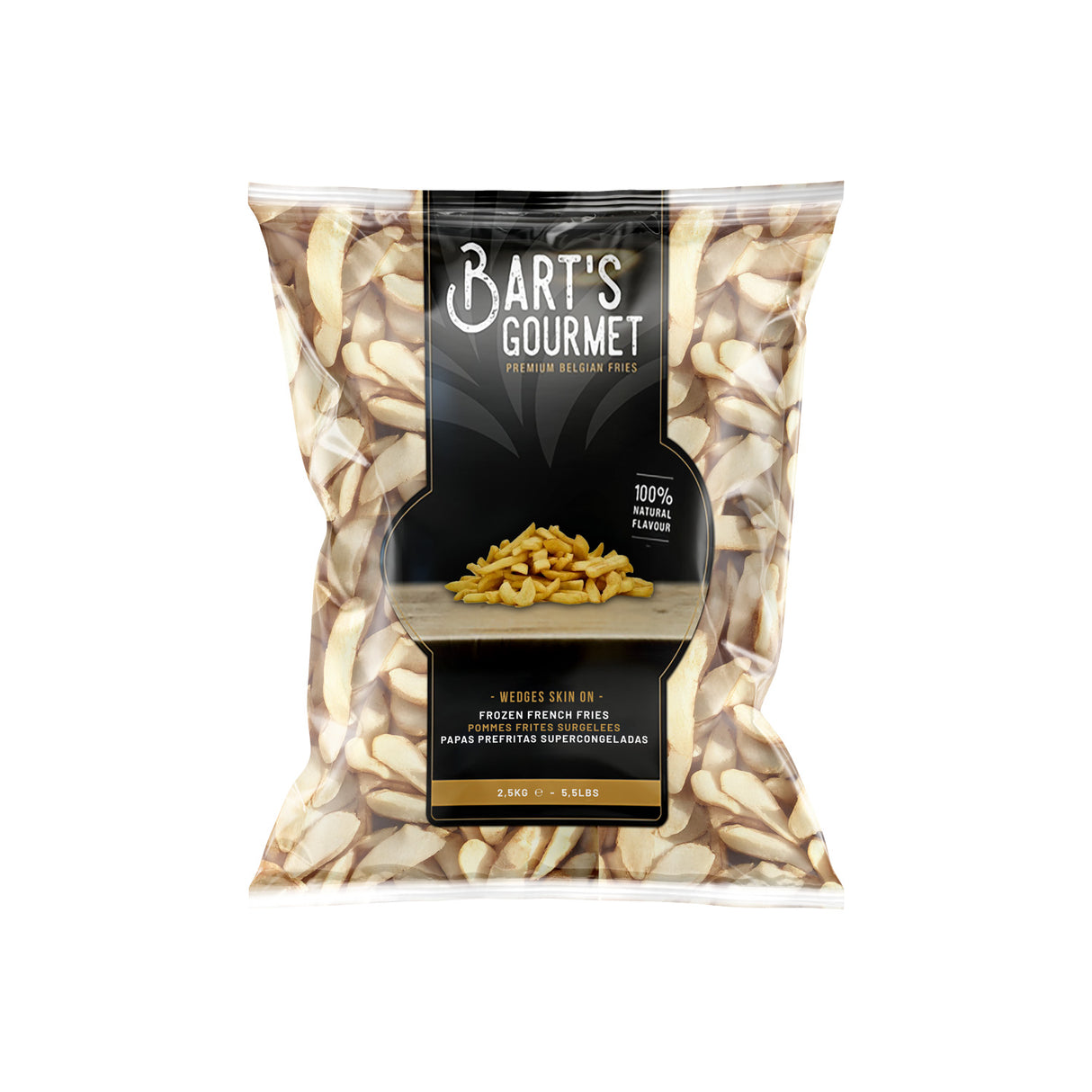 BARTS GOURMET WEDGES SKIN 4X2.5KG