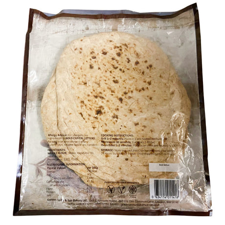 GSSB Fresh Brown Wholemeal Naan Bread 3pcs