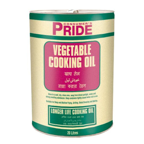 Pride Vegetable Oil – 1x20L - Aytac Foods Wholesale