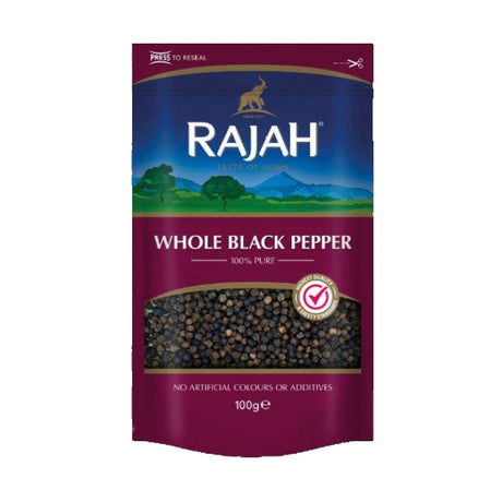 Rajah Whole Black Pepper (10x100G)