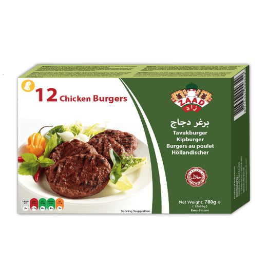 Zaad Chicken 12 Burger (8x780g)