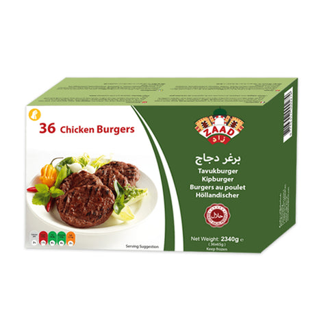 Zaad Chicken 36 Burger (6x2160g)