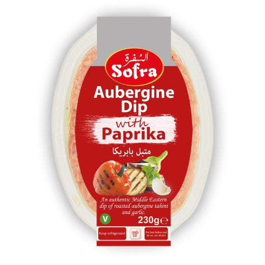 Sofra Aubergine Dip With Paprika (6x220G) - Aytac Foods Wholesale