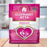 Wm Elephant Atta Medium 25Kg Pm £17.29 (25KG) x 1 - Aytac Foods Wholesale
