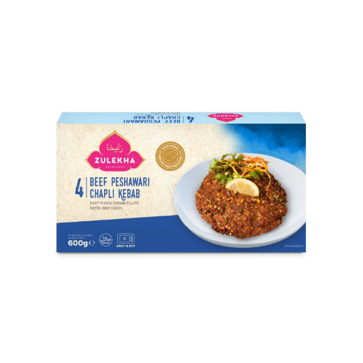 Zlk Beef Chapli Kebab 10Pcs (6X600g) - Aytac Foods Wholesale