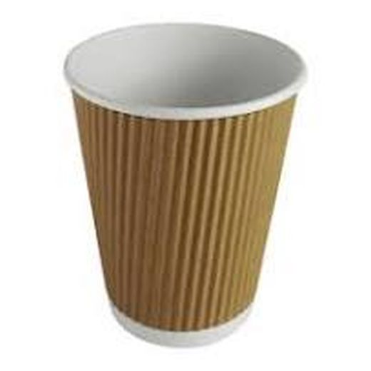Ctr Mbt Ripple Wall Hot Cup Paper (237ml - 8Oz) Kraft Brown (25 pcs) product image