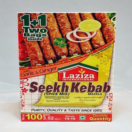 Laziza Seekh Kebab (12x100 gx6) - Aytac Foods Wholesale